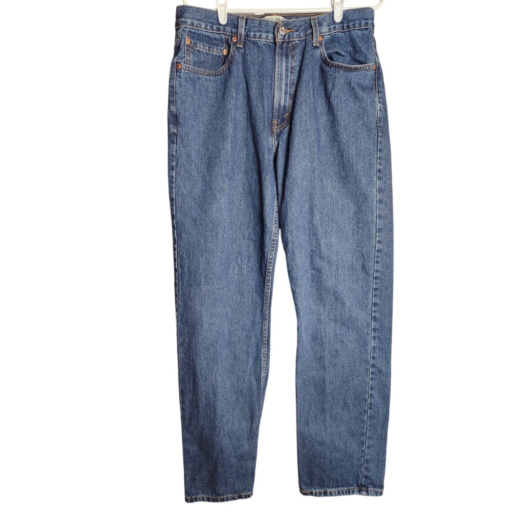 Levis 505 Jeans Mens 34x34‎ Blue Regular Fit Straight Leg Medium Wash Zip Fly